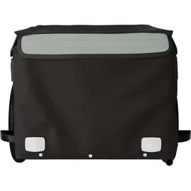 vidaXL Fahrradanhänger schwarz/grau 30 kg