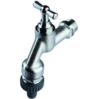 aalberts Seppelfricke Armaturenkombination 8001 DN 20, matt-chrom, Rohrbelüfter, Knebelgriff