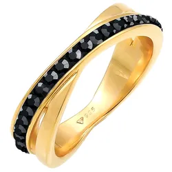 Elli Wickelring Edel Kristalle 925 Silber Ringe   Damen 