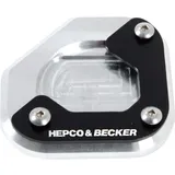 Hepco Becker Seitenständerplatte F 800 Gs - Silber