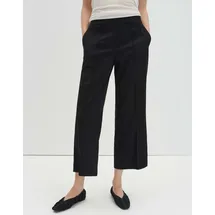 Someday Charlie Cropped Bundfaltenhose Schwarz 42