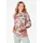 GOLDNER Langarmshirt mit Stehkragen, Jersey in bunt / gemustert | Gr.: 38