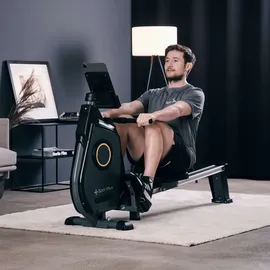 Sportplus Rudergerät mit App-Steuerung, Magnetbremssystem, - schwarz