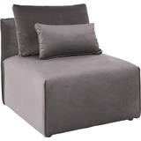 andas Sessel »Nöre«, Modul - zum Zusammenstellen; in vielen Bezugsqualitäten und Farben, grau