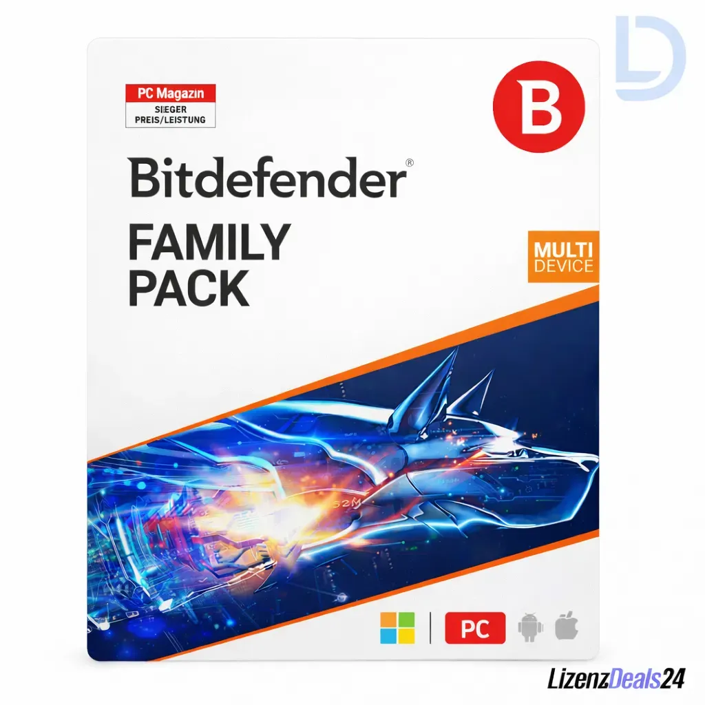 Bitdefender Family Pack 2026 | 15 Geräte – 1 Jahr Laufzeit | Ultimativer Multi-Device Schutz