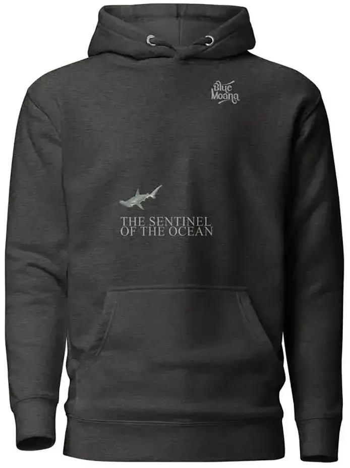 Blue Moana Hammerhead Shark Kapuzenpullover - Dark Grey - M