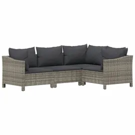 vidaXL Garten-Lounge-Set 7-tlg. grau