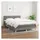 vidaXL Boxspringbett 140 x 200 cm Dunkelgrau