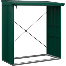 Hörmann Kaminholzregal Trend-V Typ 2 Metall 181 x 103 x 198 cm moosgrün