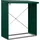 Hörmann Kaminholzregal Trend-V Typ 2 Metall 181 x 103 x 198 cm moosgrün