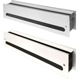 MS Beschläge schalldämmendes Lüftungsgitter Türlüftung Metall EN ISO 717-1 - Silber F1