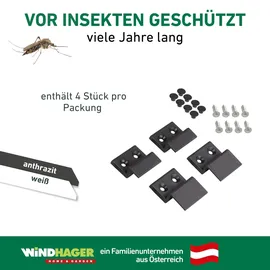 WINDHAGER Einhängewinkel 18 x 18 cm Schwarz