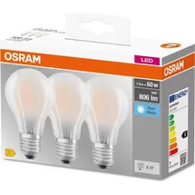 osram homelighting LED Glühlampe 4058075592452 7W E27 Neutralweiß 3 St.