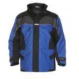 Hydrowear 04026013P Kolding Abnehmbarer Parka aus Toptex Schwarz/Royalblau Größe M