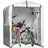 SoBuy Fahrradgarage Foliengerätehaus grau-silber 120x163x176 cm