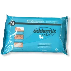 Addermis BiActiv feuchte Waschhandschuhe Tücher 40 St