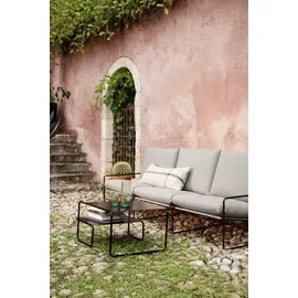 Ferm Living Desert Dreisitzer-Gartensofa schwarz/braun