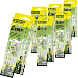 6x 11ml 93510 Petec 2k Powerkleber Klebe Klebstoff Universalkleber 2 Komponenten: Petec 93510