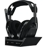 Logitech G Astro A50 X LIGHTSPEED kabelloses Gaming-Headset + Basisstation, PRO-G GRAPHENE, PLAYSYNC für Xbox Series X|S + PS5 + PC/Mac, Bluetooth, HDMI 2.1 Passthru, Schwarz