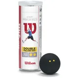 Wilson Squash-Ball, Staff, 3 Stück in Dose, Schwarz, WRT617900