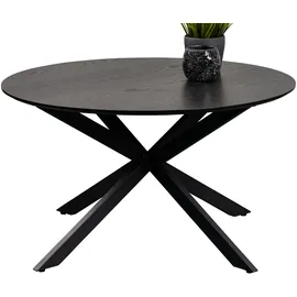 Die Möbelfundgrube Couchtisch rund Schwarz Esche 80 x 80 cm