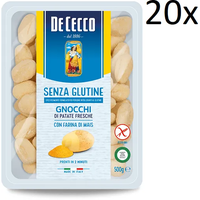20x De Cecco Senza Glutine Gnocchi Kartoffelgnocchi glutenfrei italienische 500g