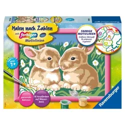 Paket Malen nach Zahlen Serie E (Niedliche Häschen)