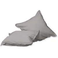 H. G. Hahn Kissenbezug Renforce Stone Washed kitt, 40