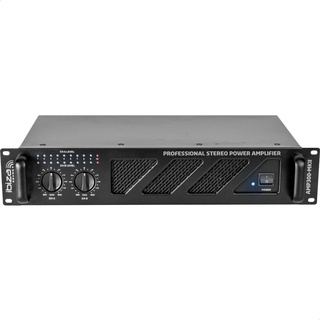 Ibiza - AMP300-MKII - Professioneller PA-Verstärker 2x240W mit RCA/Klinken-Eingängen und Speakon/Borne-Ausgängen - 19" Rackfähig - Schwarz