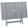 vidaXL Gartentisch 120 x 70 x 75 cm grau klappbar