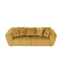 Smart Big Sofa Krista ¦ gelb ¦ Maße (cm): B: 250 H: 81 T: 106