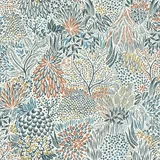 Rasch Textil Rasch Symphony Vliestapete Botanical (Hellblau, Floral, 10,05 m