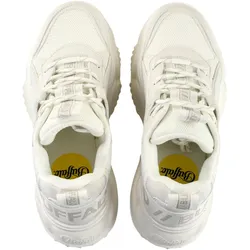 Trainingsschuh BUFFALO "Buffalo Buffalo Blader Chain - Vegan Nappa/Nubuck/Mesh", Damen, Gr. 39, weiß, Leder, Schuhe