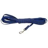 Julius-K9 K9 GUMMIERTE Leine, 20 mm x 10 m mit Schlaufe, Blau-Grau