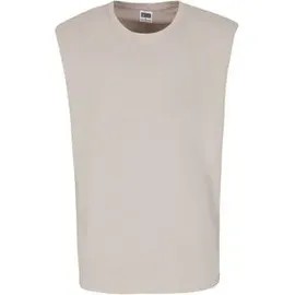 URBAN CLASSICS Open Edge Sleeveless Tee - Beige