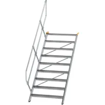 Günzburger MUNK Aluminium-Treppe Stufen 45° 9 Stufen