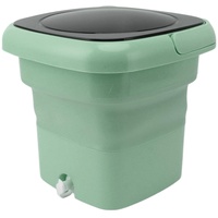 Tnfeeon Faltbare Tragbare Mini-Waschmaschine mit Hochgeschwindigkeitsmotor für Wohnmobilreisen und Wohnungswäsche (Grün)