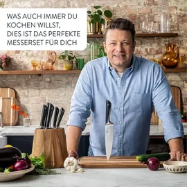 Tefal Jamie Oliver Messerblock 6-tlg. Braun/Schwarz