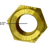 feueranker Doppelnippel 1/2" Messing flachdichtend Heizungstechnik Solar Solarzubehör