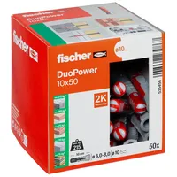 Fischer Dübel DuoPower 10 x 50 mm 50 Stück