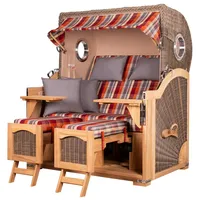 Mr. Deko bene living Strandkorb Komplettset Ammersee Grande XL