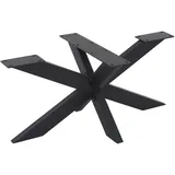 ML-Design Tischgestell Spider 98x58x43 cm Schwarz, Kreuzgestell Kreuz X-Design