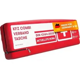 purahelp PURAHELP® Erste-Hilfe-Tasche KFZ-Kombitasche, nach [DIN 13164] gefüllt, Warndreieck- - weste, KFZ