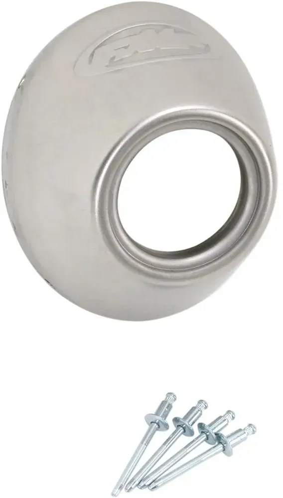 Fmf Powercore 4/q4 Stainless Steel Slash Cut Auspuffblende - Silver - One Size