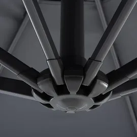Beliani Ravenna Ø 300 cm Dunkelgrau