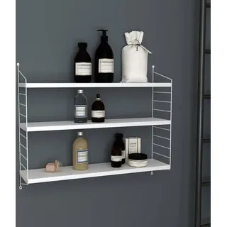 [en.casa] Modulares Wandregal Strängnäs Weiß [en.casa]