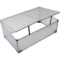 Trendline Alu Frühbeet 100 x 60 x 30 cm Gewächshaus Tomatenhaus Treibhaus