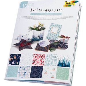 folia Geschenkpapier Lieblingspapiere Winter mehrfarbig, 70,0 cm