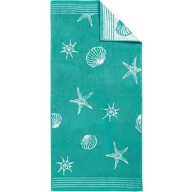 Dyckhoff Seashell Handtuchset 50 x 100 cm türkis 4 St. 70 x 140 cm türkis 2 St.