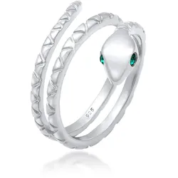 Elli Fingerring »Ring Pinky Schlange Statement 925 Silber« Elli Silber 50